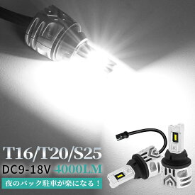 T15/T16 T20 S25 LEDバックランプ 令和3年新モデル 後退灯 LEDバルブ 接続不良対応済 キャンセラー内蔵 ホワイト 12V車対応 2個セット 送料無料