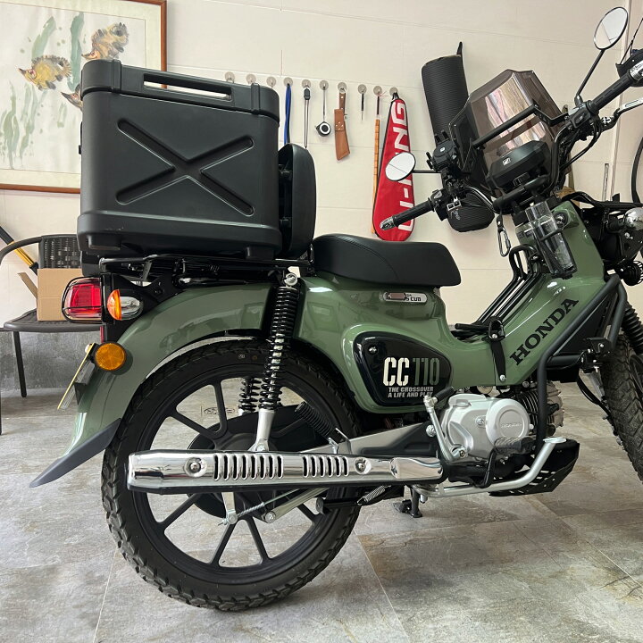 楽天市場】クロスカブ CC110 CC50 リアボックス 43l 大容量 リアトップ 