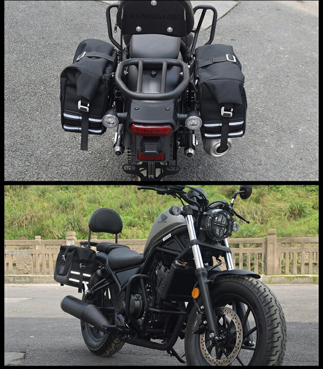楽天市場】サイドバッグ レブル rebel 250 500 バイク サイドバッグ 