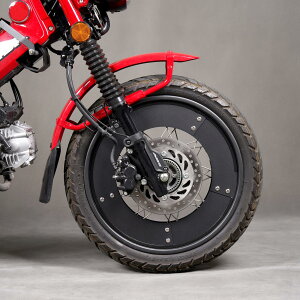 HI-LINE ホイールカバー CT125ハンターカブ(JA65/JA55)用 17インチ 分離式 ホイール外し不要 軽量化 アルミ製 ホイール カバー 前後セット カブ カスタムパーツ 外装 アクセサリー 日本語取扱説明書