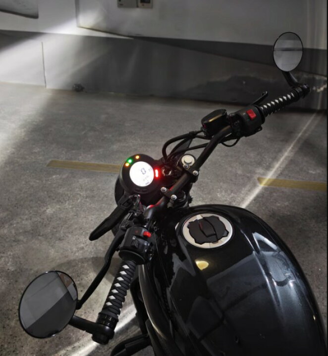 楽天市場】カワサキ エリミネーター 400 SE バイクミラー ブルーミラー 
