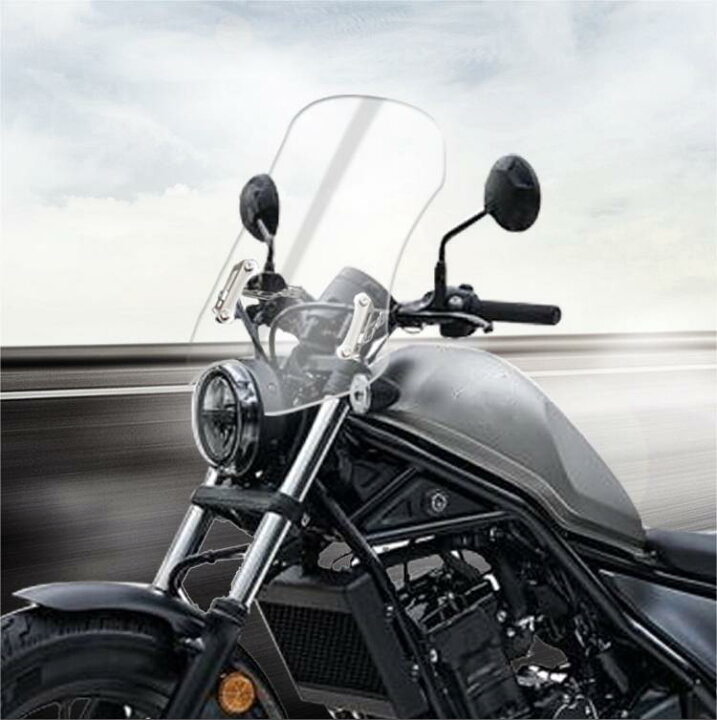 楽天市場】ホンダ レブル250 レブル500 ウインドシールド 5CM 10CM 