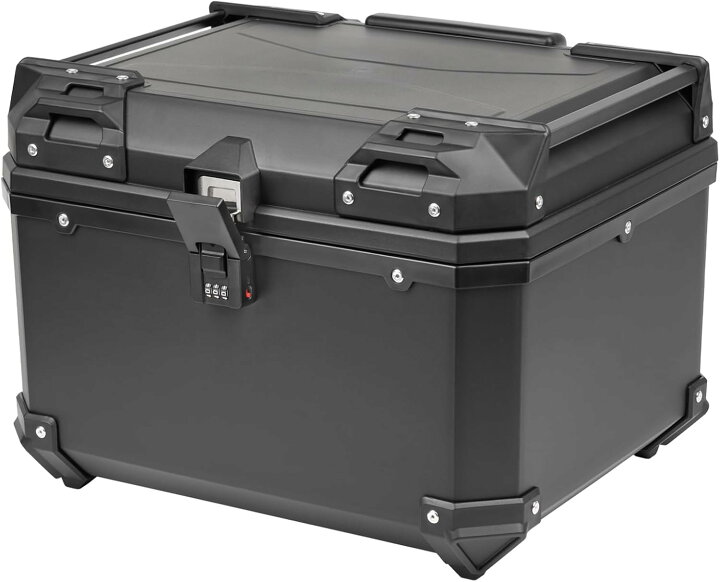 楽天市場】HI-LINE バイク リアボックス 57L ブラック【ダイヤルロック 