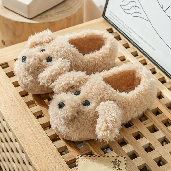 楽天市場】【2点で600円OFFクーポン！】犬スリッパ かわいい 秋冬 
