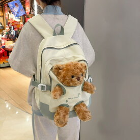 リュック くま バックパック ぬいぐるみ ナイロン お出かけ レディース メンズ かわいい