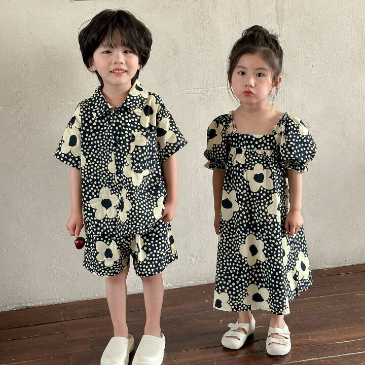 楽天市場】セットアップ キッズ セット 上下セット 夏服 兄妹 女の子 