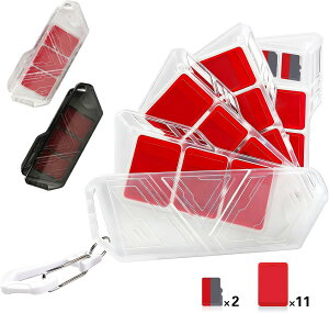 Switch 2 �Q�[���J�[�h�P�[�X Switch/OLED/Lite�Ή� 11�� �J�[�h��Micro SD 2�����[�\ �ȒP�J�� ���R���[ �ϏՌ� ���h�~ �t�b�N�t�� �y�� �����^�ѕ֗�