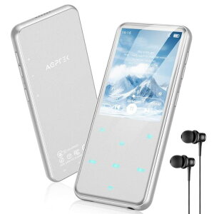 �V�F����MP3�v���[���[AGPTEKBluetooth5.364GB����2.4�h�X�N���[���X�s�[�J�[����HiFi���y�v���[���[500mAh�o�b�e���[����TF�J�[�h�Ή�128GB�܂Ŋg���\FM���W�I�^��Line-in�@�\