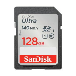 SanDisk 128GB Ultra SDXC UHS-I Memory Card - Up to 140MB/s, C10, U1, Full HD, SD Card - SDSDUNB-128G-GN6IN