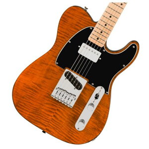 Squier by Fender �X�N���C���[ �G���L�M�^�[ Affinity SeriesR TelecasterR FMT SH, Maple Fingerboard, Black Pickguard, Mocha �\�t�g�P�[�X�t��