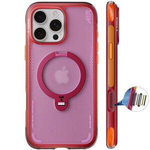 TORRASiPhone16Pro6.3�C���`�p�P�[�X�y�G�A�o�b�O�����ی�E�ČRMIL�K�i�z�����O�X�^���hMagSafe�Ή�OstandQ3Air360°��_��]�c�����Ή�MagSafe�Ή����C�����X�[�d