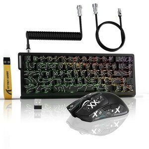 ATTACKSHARK���s�b�g�g���K�[�L�[�{�[�h�ƃ}�E�X�Z�b�gX68PRO�Q�[�~���O�L�[�{�[�h��X11�Q�[�~���O�}�E�X���C�����X�Z�b�g�L�[�{�[�h-���C�X�C�b�`RT0.01mm2.4GHz/BT/�L��