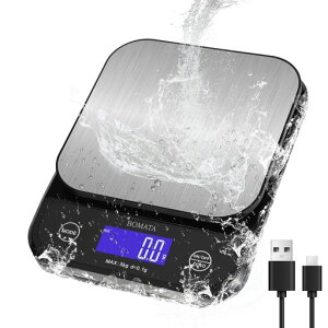 BOMATA(�{�}�^)�L�b�`���͂���h��IP65�􂦂�0.1g5kgTYPE-C�[�d&���d�r�񎮋��d�S���pLCD�^�b�`�Z���T�[�{�^���X�e�����X�����������u�U�[�f�W�^���X�P�[������y�����N�b�L���O���َq���^�c