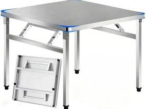 TUIYIDUO�X�e�����X��Ƒ�܂肽���݃e�[�u������60x��60x����51.5CM�_�C�j���O�e�[�u���Ɩ��p������X�e�����X���H�쒲����ۊp�f�U�C���������\�g���s�v���@�\�R���p�N�g���[�����i�L�c