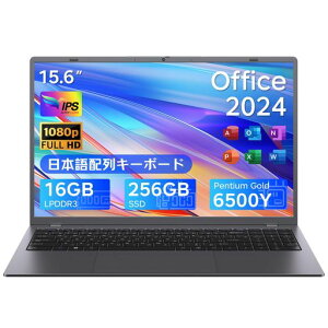 �m�[�g�p�\�R��15.6�C���`Office2024����16GB�������[256GB��e�ʃX�g���[�W6500Y����(�ő�3.4GHz)�J�����X�C�b�`���{��L�[�{�[�h�y�ʐ݌v�m�[�gpc1920x1080FHD�f�B�X�v���C