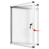 SWANCROWN 屋外掲示板 A1 鍵付き 掲示板 マグネット 9 x A4 (980mmx720mm)