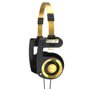 KossPortaPro����Ńu���b�N�S�[���h�I���C���[�w�b�h�t�H���A�C�����C���}�C�N�A�{�����[���R���g���[���A�^�b�`�����R���A�n�[�h�L�������O�P�[�X�t���A3.5mm�v���O�t���L���A�u���b�N�c