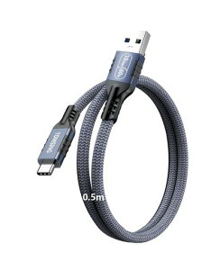 TOMSINGUSBTypeC�P�[�u��USBAtoUSBC0.5m3.23A/60W�}���[�d10Gbps�����f�[�^�]�����ϋv�i�C�����҂ݒf���h�~�[�d�P�[�u��foriPhone16/15/iPad