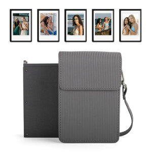 HIYQINFujiMiniLinkPlus�X�}�[�g�t�H���v�����^�[�P�[�X�APU���U�[�ی�J�o�[�AInstaxMiniLink+�v�����^�[�Ή��A5������u���b�N�t�H�g�t���[��&���߉\�V�����_�[�X�g���b�v�t��-�O���[