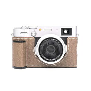 �yCLChandmade�z�Ή�Fuji�x�mX100VI��p�J�����P�[�X�J�����J�o�[�J�����o�b�O�{�v���w���v�{��+���^���x�[�X�v���[�g+�n���h����3-in-1�f�U�C��(Brown)
