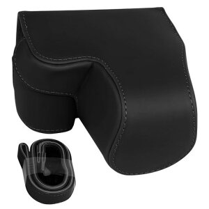 �v���e�N�e�B�u�J�����P�[�XSony A6400 A6100 A6000 A6300�J�����Ή��A�J�X�^���t�B�b�gPU���U�[�o�b�O�A�R���p�N�g�L�������O���[ (�u���b�N)