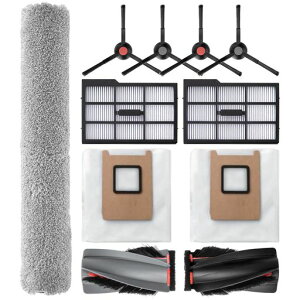 Neutop ���Օi�Z�b�g Eufy (���[�t�B) Omni E25 / E28 ���{�b�g�|���@�p �������i (���C���u���V X 1�A�t�B���^�[ X 2�A�T�C�h�u���V X 4�A���[�����O���b�v X 1�A�_�X�g�o�b�O X 2) 10 �_����