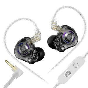KZ Gale �L���C���z�� �}�C�N�t�� �Q�[�~���O&HiFi���p �T�E���h �����`�h���C�o�[ 3.5mm�[�q�Ή� PC PS5 PS4 Nintendo Switch Steam Deck�ȂǕ��L���݊� �����ԉ��K�����\ (gale black