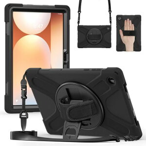 �yNINKI�zGalaxyTabA11Plus�P�[�X���X�g�o���h�L�b�N�X�^���h�X�g���b�v�t���t���ی�t�C����TPU+PU�V���R���^�u���b�g�P�[�X�S�ʕی�ϏՌ�����h�~�C�菝�h�~TabA11Plus�p