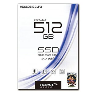 HIDISC �����^ SSD 512GB ������ �É� 2.5inch SATA HDSSD512GJP3