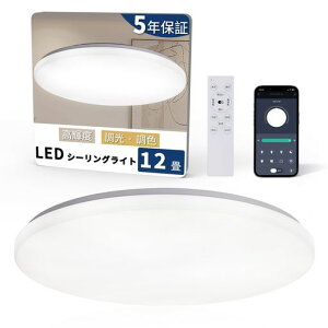 Hoshiakari LED�V�[�����O���C�g 12�� 50W ���P�x �����R���E�X�}�z���� 6000lm ���^ 12�i�K�������F 5�N�ۏ�
