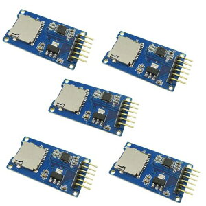 KKHMF 5�� Micro SD TF�J�[�h�������V�[���h���W���[�� Arduino�ɑΉ� SPI�}�C�N��SD�A�_�v�^ 6PIN