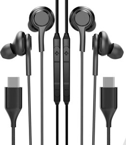 USB-C�L���C���z��(2�Z�b�g)�}�C�N�t���^�C�vC�Ή��Ή�SamsungGalaxyS23/S22Ultra/Note10Chromebook�A�q�������A�w�Z�p�A�C���C���[�^�C���z���APC/�R���s���[�^�[�Ή�