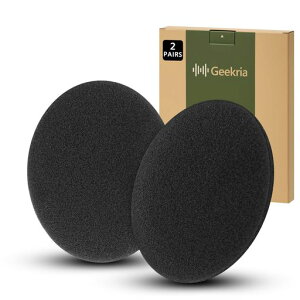 Geekria�C���[�p�b�hComfort�݊����p�b�h���W�N�[��LogitechOEMPC860Stereo�w�b�h�z���ɑΉ��p�b�h�C���[/�C���[�J�b�v�X�|���W(2�g/��)