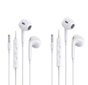 �C���z���L���C���z��3.5mm�W���b�N���ʒ����N���A�ʘb�L���w�b�h�Z�b�g�}�C�N�����ʘb�Ή����K�ȑ������l�ԍH�w���ݖh�~���^�E�y�ʒʋ�/�d��/�����j���O�x���Ȃ�pc/Android/iPhone6/5s�Ή�(white