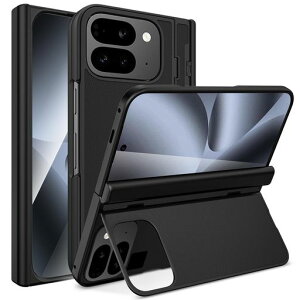 NINKI�K��Google Pixel 10 Pro Fold �P�[�X �y�q���W�ی�z �X�^���h�@�\ PC�t���[�� �X�N���b�`�h�~ �܂��ݎ� �j������ �l�C �t���t�B�����t�� �����ی� �����ɃA�N�Z�X �ϏՌ� ���� �O�[�O�� �c