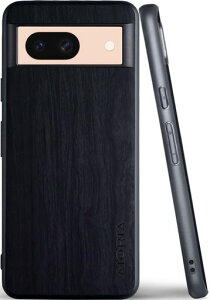 Aioria �X�}�z�P�[�X for Google Pixel 8A 5G �݊������� �E�b�h�p�^�[�� �X�^�C���b�V���ŏ�v�Ȍg�ѓd�b�P�[�X ���ӂ�� �ؖڕ� �ی� (Black)