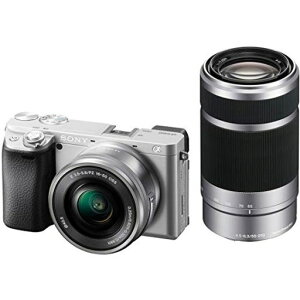 SONY(�\�j�[) ILCE-6400Y S APS-C �~���[���X���J���� ��6400 �_�u���Y�[�������Y�L�b�g(���������Y:SELP1650+SEL55210) �V���o�[