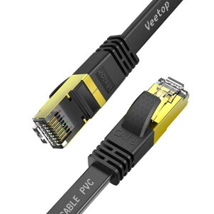 30mVeetopLAN�P�[�u��CAT8�t���b�g�ܐ܂�h�~��R���ό󐫉��O�z?������40Gbps2000MHz26AWG��d�V�[���hRJ45��Ɨp�p�\�R�����[�^�[PS4PS5PoE