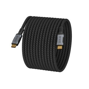 KMMXXCPM �����O USB C �P�[�u�� 5M,USB C 3.2 Gen 2x2 20Gbps �����f�[�^�]�� Thunderbolt 3���ʌ݊�,Type-C �P�[�u�� PD3.0 100W