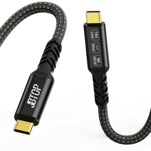 JBTOP USB 80Gbps�f�[�^��1m�A�ш敝16 K/�_�u��8 K�A240W/5A�}���[�d�P�[�u��