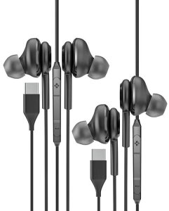 USB-C�w�b�h�z��+�}�C�N�t��(2�Z�b�g)�L��Type-C�C���z�� �m�C�Y�L�����Z�����O�w�b�h�Z�b�g �Ή�Samsung Galaxy S20 S21 S22 S23 Ultra Note 10 20 Z Flip Fold A8s Pixel