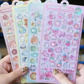たまごっちシールぷっくりシールダイヤモンド貼り付け可能手芸用品DIY用手帳用贈り物携帯電話飾り用キラキラ