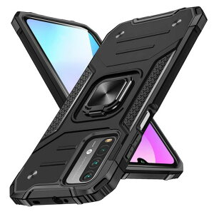 WACJOSD �Ή� Redmi 9T �p�� �P�[�X �����O�t�� �ϏՌ� �ČRMIL�K�i�擾 �Ռ��z�� �����Y�ی� TPU+PC �����O�� �w��h�~ �ԍڃz���_�[�Ή� ���^ �y�� �X�^���h�@�\ �h�o �����h�~ �C�菝�h�~ �I�c
