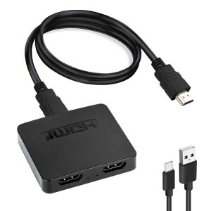 J-Wonlyus HDMI ���z�� 1����2�o�� 4K 30Hz ���� �r�f�I �����o�� �t�� 3D 1080p HDMI 1.4�A1.3 ����/�~���[�̂� �g�����[�h�Ȃ� PS3/4/5�AHDTV�AVCD/DVD �v���[���[�APC�Ή�