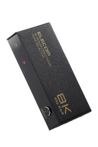 �G���R��(ELECOM) HDMI�ؑ֊� 8K60Hz/4K120Hz�Ή� �o���� �yPS5/PS4/PS3/Switch/FireTVStick�Ή��z 2����1�o�� ����/�蓮�ؑփ��^��➑� �u���b�N DH-SW8KBD21BK
