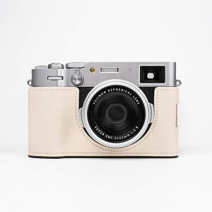 CLC handmade �Ή� Fuji �x�m X100VI ��p �J�����P�[�X �J�����J�o�[ �J�����o�b�O �{�v ���w���v�{��+���^���x�[�X�v���[�g3-in-1�f�U�C�� (creamy white)