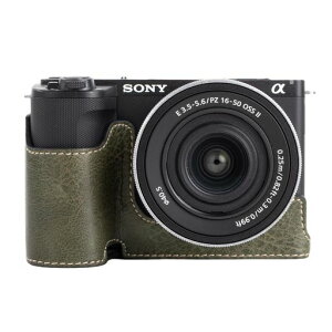 Rieibi �J�����P�[�X�ASony ZV-E10 II�pPU���U�[�n�[�t�P�[�X�ASony ZV-E10 II�p�ی�P�[�X Sony ZVE10 II�p�J�o�[�A�����J�����o�[�W�����ƃn���h�O���b�v�f�U�C��