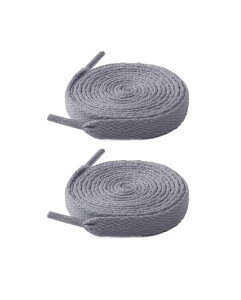 OWITER 2 Pairs Shoelaces For Boots and Casual Shoes Unisex Elastic Shoelaces with Metal Capsules(grey, 120cm)