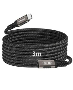 TOMSINGUSBTypeC�����P�[�u��3m�yPD240W/5A�}���[�d�E20Gbps�����]���E4K@60Hz�f���o�́zUSB3.2Gen2�^�C�vc�����R�[�hType-C�I�X-���X�i�C�����҂�