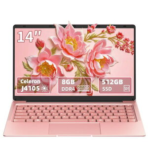 Office���ڃm�[�g�p�\�R�� 14�C���` windows11 Pro 1920*1080 IPS Web�J���� �����É�CPU Celeron J4105 �ő�2.8Ghz/������:����DDR4 8GB/512GB ���{��L�[�{�[�h�t�B�����t��/USB
